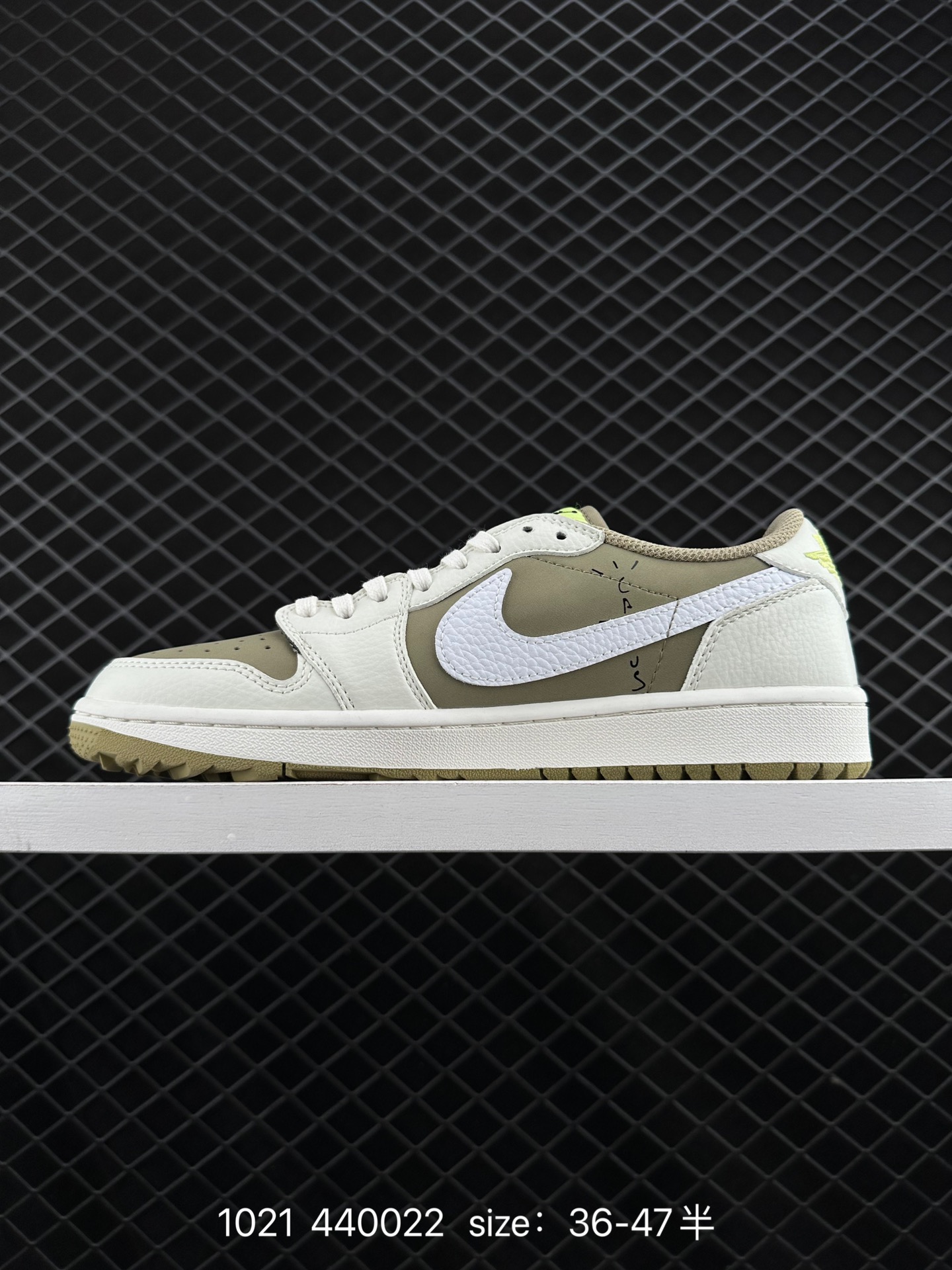 fragment design x Travis Scott x Nike Air Jordan 1 Low OG SP”Black/Green Toe“